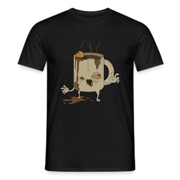 Monster Coffee - Men's T-Shirt - black - Front - AI Model Male 178 light (178cm)