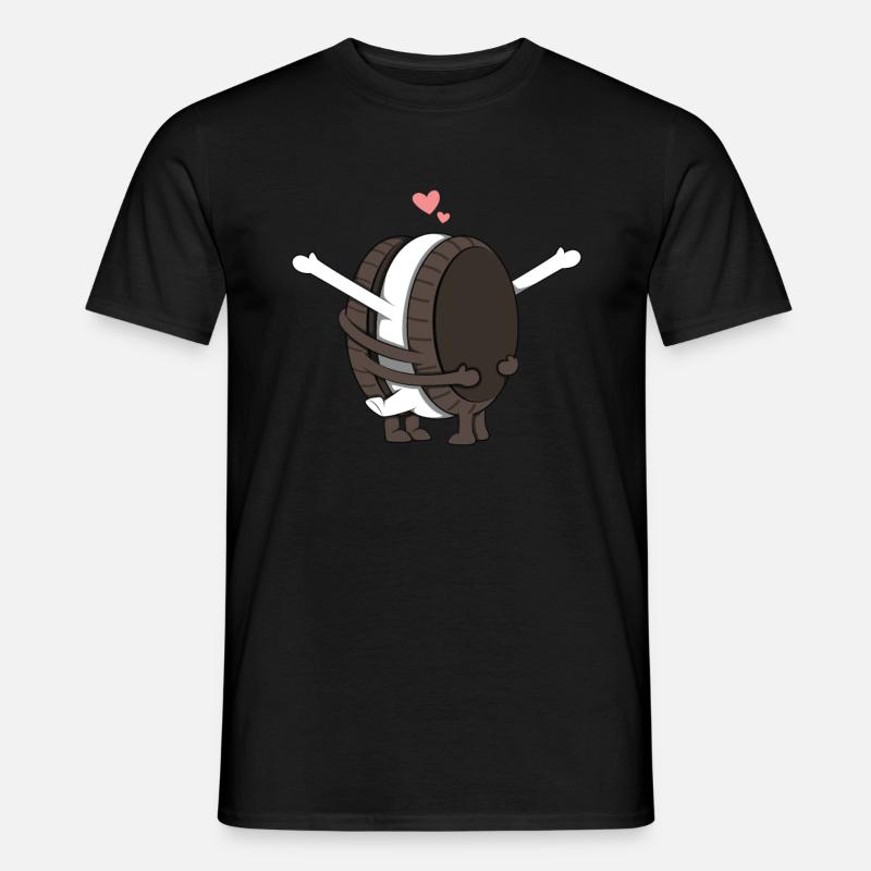 Keks-Paar Liebe - Männer T-Shirt - Schwarz