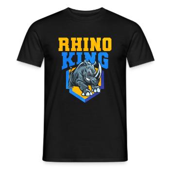 Rhinocéros - T-shirt homme - noir - Devant - AI Model Male 178 light (178cm)