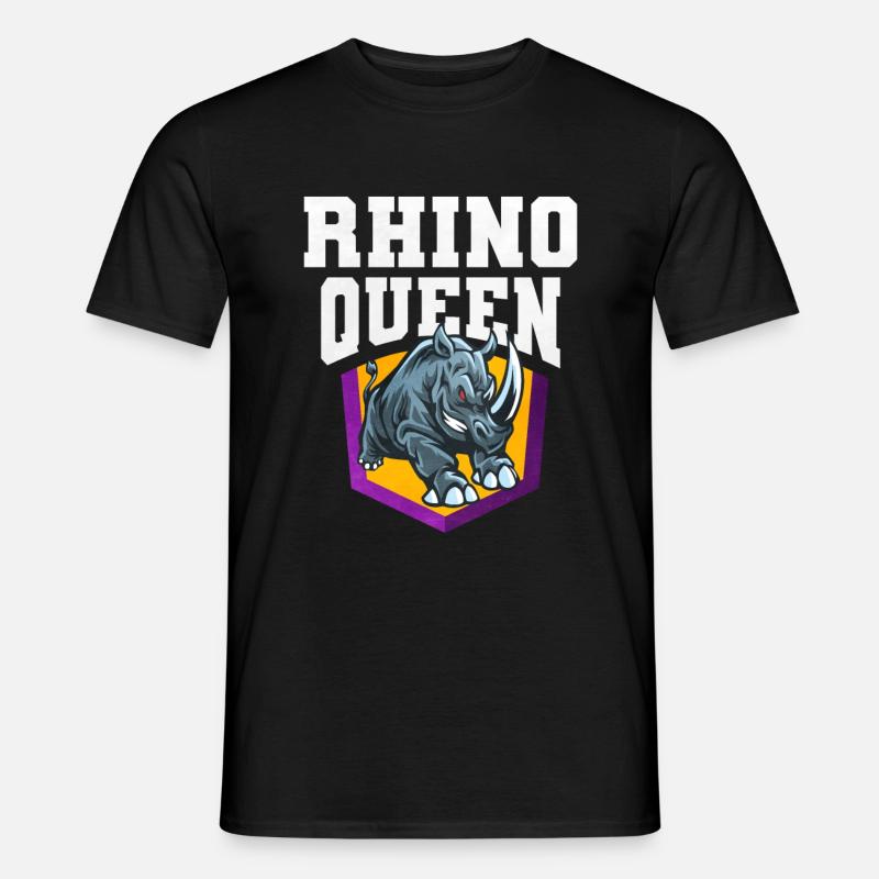 Nashorn - Männer T-Shirt - Schwarz