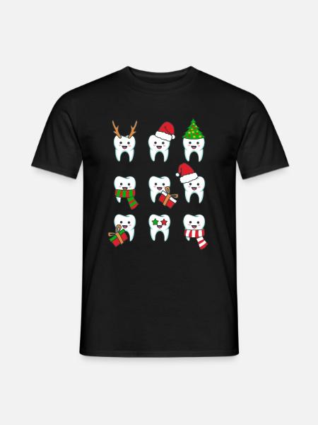 Zahn Zähne Zahnarzt Zahnmedizinische Angestellte - Männer T-Shirt - Schwarz