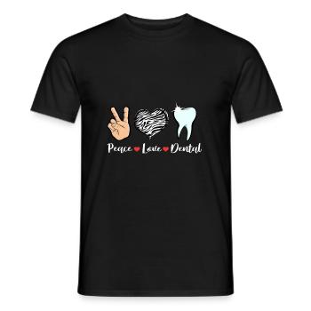 Zahn Zähne Zahnarzt Zahnmedizinische Angestellte - Männer T-Shirt - Schwarz - Vorne - AI Model Male 178 light (178cm)