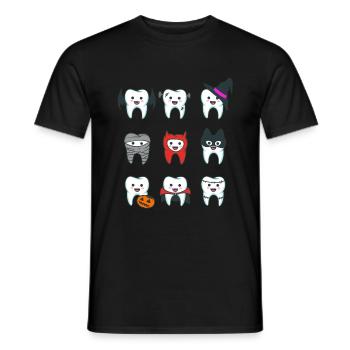 Dents dentaires Dentiste Dentiste - T-shirt homme - noir - Devant - AI Model Male 178 light (178cm)