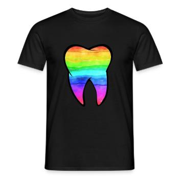 Zahn Zähne Zahnarzt Zahnmedizinische Angestellte - Männer T-Shirt - Schwarz - Vorne - AI Model Male 178 light (178cm)