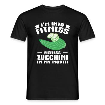Zucchini - Männer T-Shirt - Schwarz - Vorne - AI Model Male 178 light (178cm)