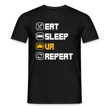 Cadeau VR de réalité virtuelle - T-shirt homme - noir - Devant - AI Model Male 178 light (178cm)