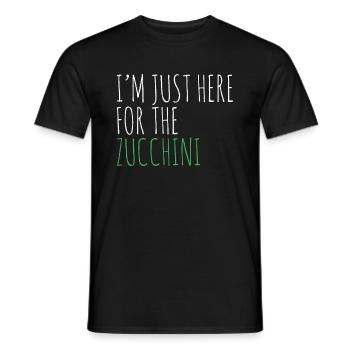 Zucchini - Männer T-Shirt - Schwarz - Vorne - AI Model Male 178 light (178cm)