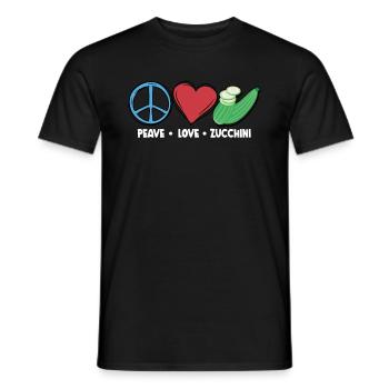 Courgette - Men's T-Shirt - black - Front - AI Model Male 178 light (178cm)