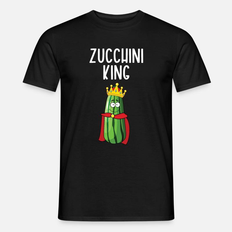 Zucchini - Männer T-Shirt - Schwarz