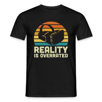 Virtual Reality VR Gift - Men's T-Shirt - black - Front - AI Model Male 178 light (178cm)