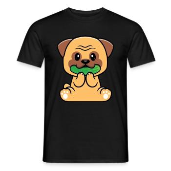 Zucchini - Männer T-Shirt - Schwarz - Vorne - AI Model Male 178 light (178cm)