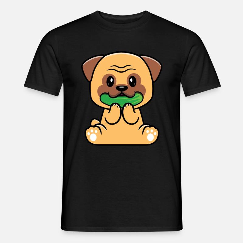 Zucchini - Männer T-Shirt - Schwarz