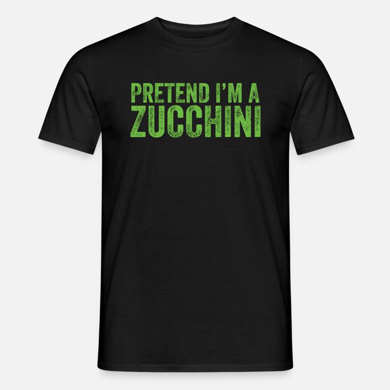 Zucchini - Männer T-Shirt - Schwarz