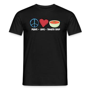 Soupe aux tomates - T-shirt homme - noir - Devant - AI Model Male 178 light (178cm)