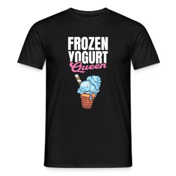 Frozen Yogurt Queen - Men's T-Shirt - black - Front - AI Model Male 178 light (178cm)