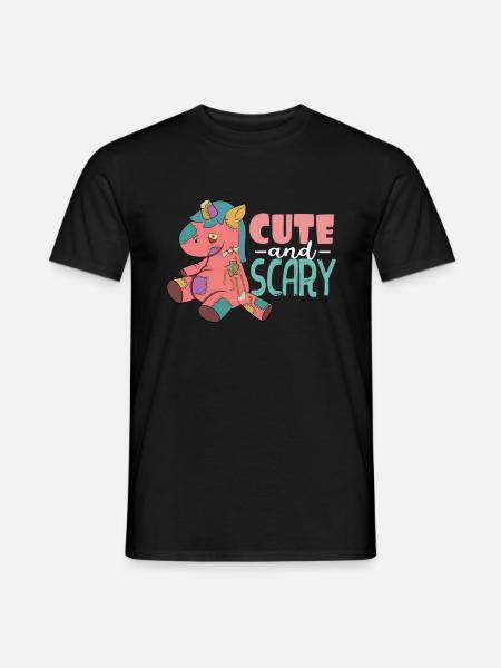 Mignon et effrayant - T-shirt homme - noir