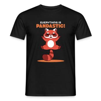 Alles ist pandastisch - Männer T-Shirt - Schwarz - Vorne - AI Model Male 178 light (178cm)