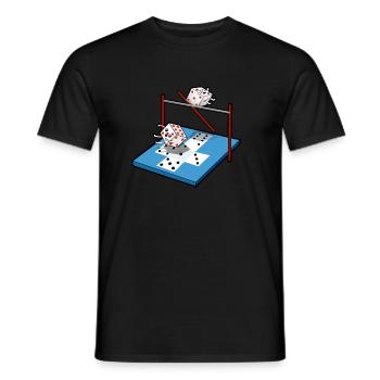 Sautez aux dés - T-shirt homme - noir - Devant - AI Model Male 178 light (178cm)