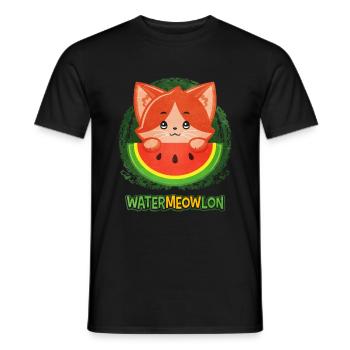 Watermelon - Men's T-Shirt - black - Front - AI Model Male 178 light (178cm)