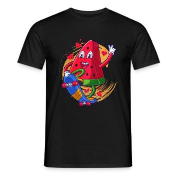 Watermelon - Men's T-Shirt - black - Front - AI Model Male 178 light (178cm)
