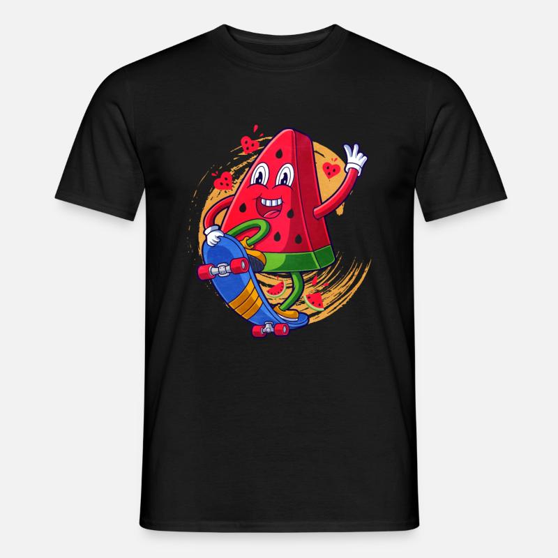 Wassermelone - Männer T-Shirt - Schwarz