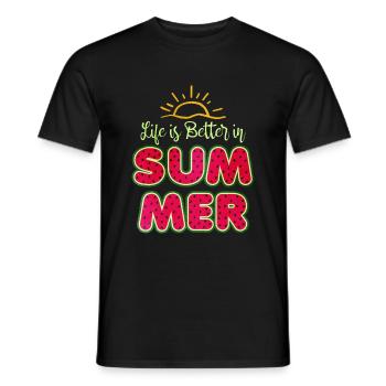Watermelon - Men's T-Shirt - black - Front - AI Model Male 178 light (178cm)