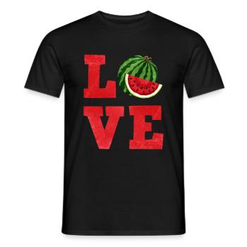 Watermelon - Men's T-Shirt - black - Front - AI Model Male 178 light (178cm)