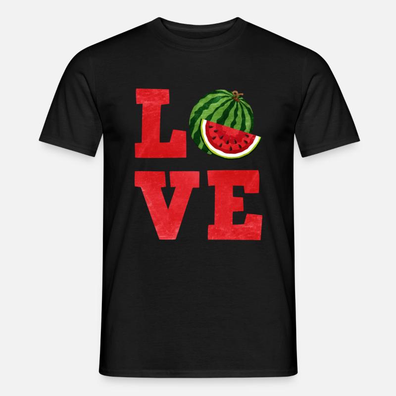 Wassermelone - Männer T-Shirt - Schwarz