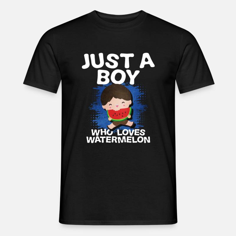 Wassermelone - Männer T-Shirt - Schwarz