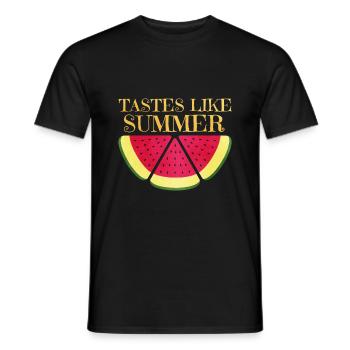 Watermelon - Men's T-Shirt - black - Front - AI Model Male 178 light (178cm)