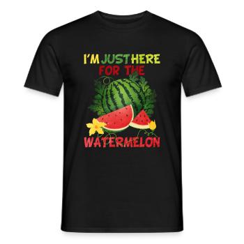 Watermelon - Men's T-Shirt - black - Front - AI Model Male 178 light (178cm)