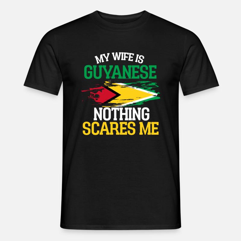Guyana - Männer T-Shirt - Schwarz