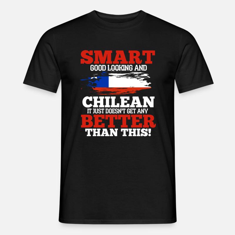 Chile - Männer T-Shirt - Schwarz