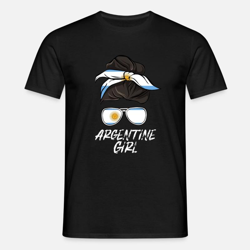 Argentinien - Männer T-Shirt - Schwarz