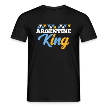 Argentina - Men's T-Shirt - black - Front - AI Model Male 178 light (178cm)