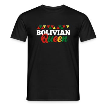 Bolivien - Männer T-Shirt - Schwarz - Vorne - AI Model Male 178 light (178cm)