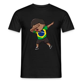 Brésil - T-shirt homme - noir - Devant - AI Model Male 178 light (178cm)