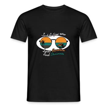 Chocolate - Men's T-Shirt - black - Front - AI Model Male 178 light (178cm)