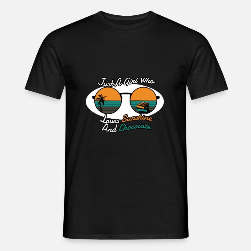 Schokolade - Männer T-Shirt - Schwarz