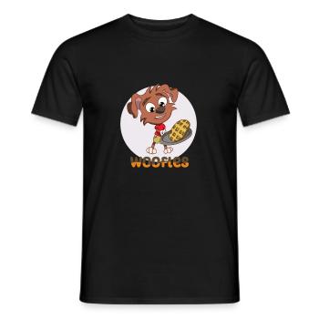 Waffel - Männer T-Shirt - Schwarz - Vorne - AI Model Male 178 light (178cm)