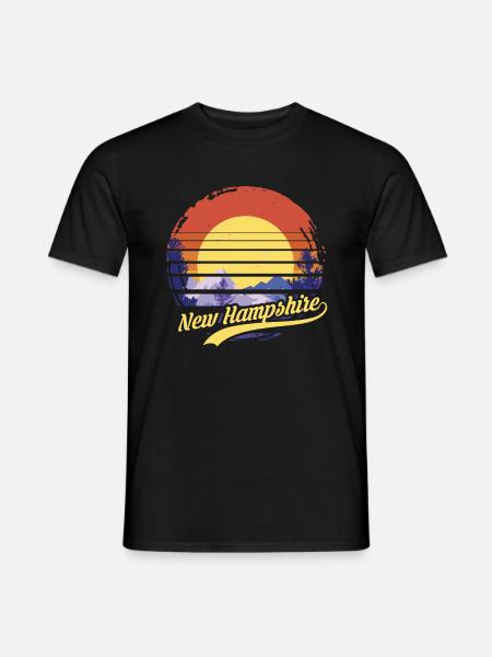 New Hampshire - Men's T-Shirt - black