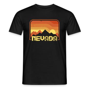 Nevada - Men's T-Shirt - black - Front - AI Model Male 178 light (178cm)