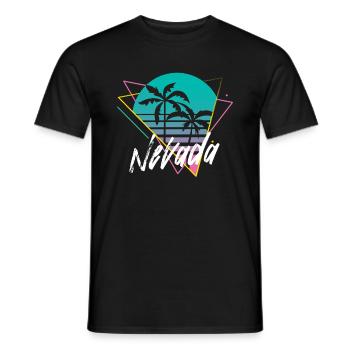Nevada - Men's T-Shirt - black - Front - AI Model Male 178 light (178cm)