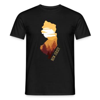 New Jersey - Männer T-Shirt - Schwarz - Vorne - AI Model Male 178 light (178cm)