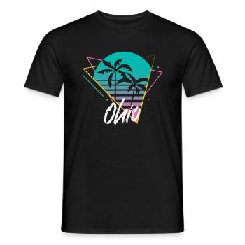 Ohio - Männer T-Shirt - Schwarz - Vorne - AI Model Male 178 light (178cm)