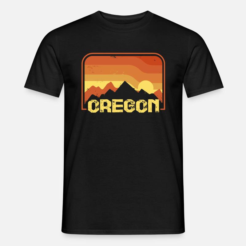 Oregon - Männer T-Shirt - Schwarz