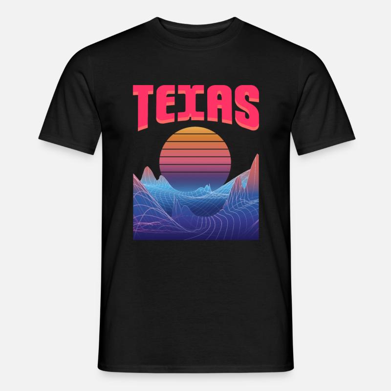 Texas - Männer T-Shirt - Schwarz