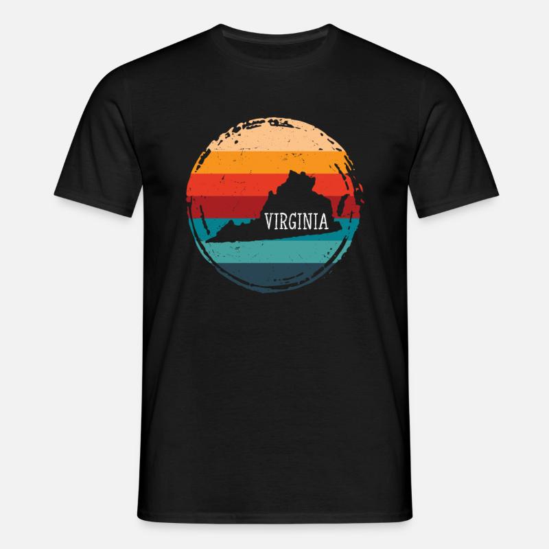Virginia - Männer T-Shirt - Schwarz