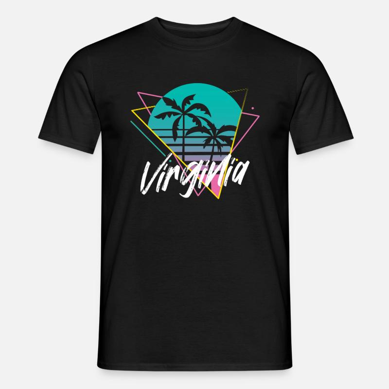 Virginia - Männer T-Shirt - Schwarz