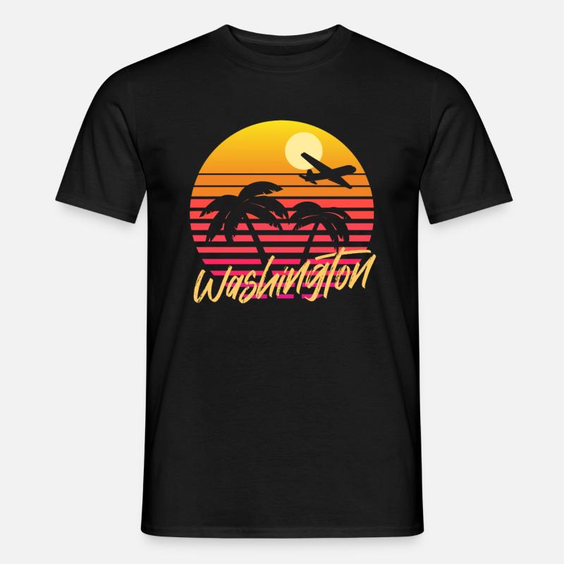 Washington - Männer T-Shirt - Schwarz